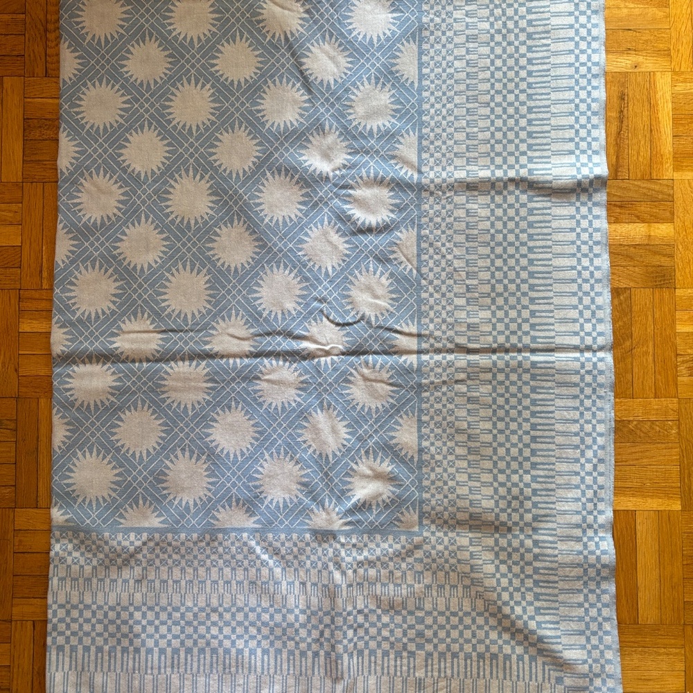 NWOT Cornflower Blue, 100% Cotton Tablecloth (48 1/2” x 67”)